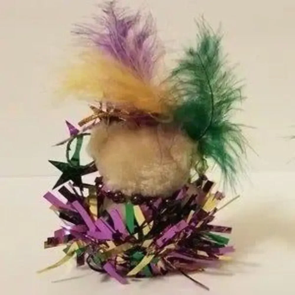 Mardi Gras Bears Handmade Festive